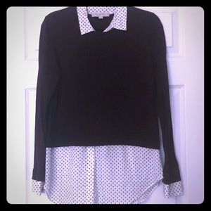 Loft faux double-layer shirt